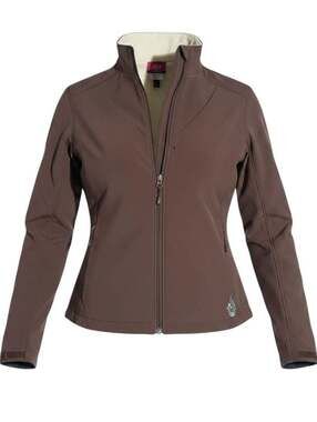 Isis Brown Softshell Fleece Lined Jacket Women Size 14